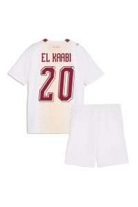 Marokko Ayoub El Kaabi #20 Jalkapallovaatteet Lasten Vieraspeliasu MM-kisat 2026 Lyhythihainen (+ Lyhyet housut)